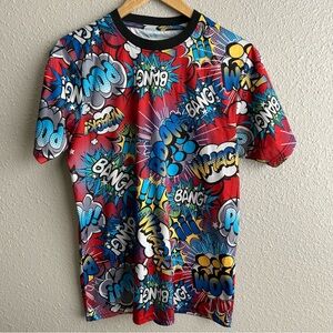 Oh Snap! By‎ Drill Clothing Bang! Pow! Boom! All over print short sleeve shirt